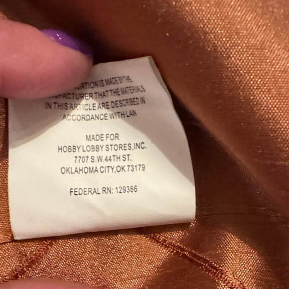 Elegant Orange Satin curtain Panel. Set of 4. - Picture 2 of 2